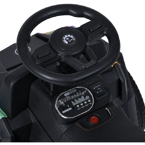 Детский электромобиль-толокар 2в1 Bambi Квадроцикл черный (M 5732EBLR-2)