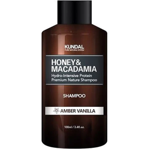 Kundal Honey & Macadamia Amber Vanilla Shampoo Безсульфатний шампунь для волосся Янтарна ваніль 100 ml