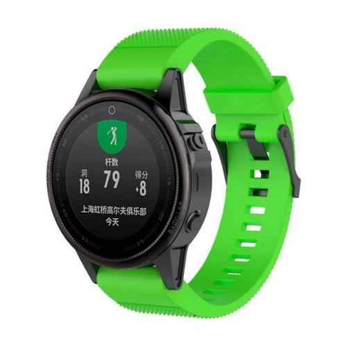 Ремінець Garmin QuickFit 20 Dots Silicone Band Green (QF20-STSB-GRN): Колір зеленый