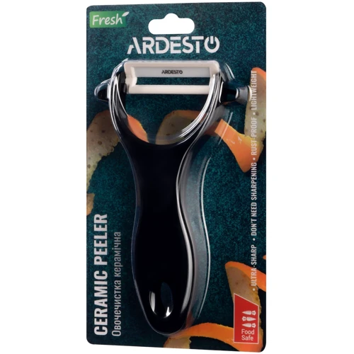 Овощечистка Ardesto Fresh 13.5х7.8 см (AR8340B): Рукоятка ABS пластик