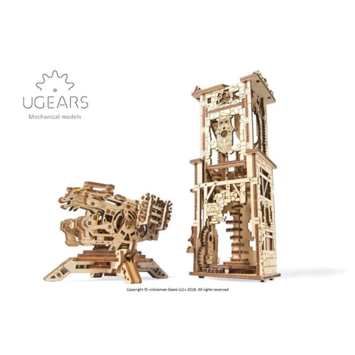 Механічний 3D пазл UGEARS "Вежа-Аркбалліста" (70048): Вид міста, країни і архітектурні споруди