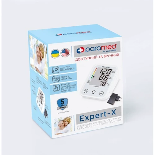 Тонометр Paramed Expert-X Автоматичний з адаптером та манжетою 22-42 см (4985002): Вага, кг 0.254