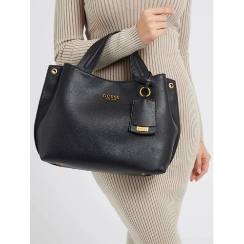Сумка жіноча GUESS ZED GIRLFRIEND CARRYALL чорна (HWVB8683230-BLA): Тип ручки Со съемным ремнем, С двумя ручками, Плечевой ремень, Короткая ручка