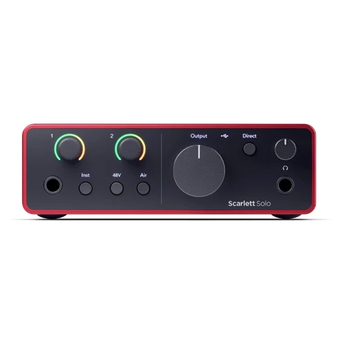 Аудиоинтерфейс FOCUSRITE Scarlett Solo 4th Gen: Аналоговые выходы 2 x 1/4"