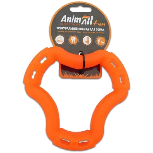 Игрушка AnimAll Fun кольцо 6 сторон 15 см оранжевое (АФ 88212)