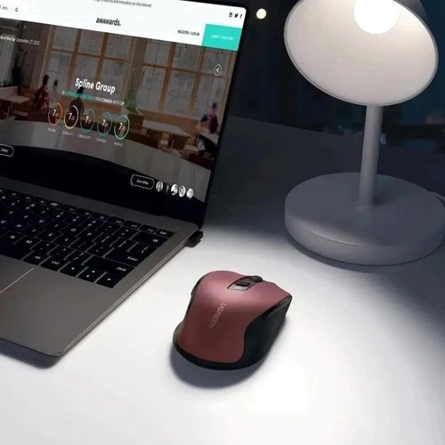 Мышь UGREEN MU006 Ergonomic Red (25752): Вес 80 г