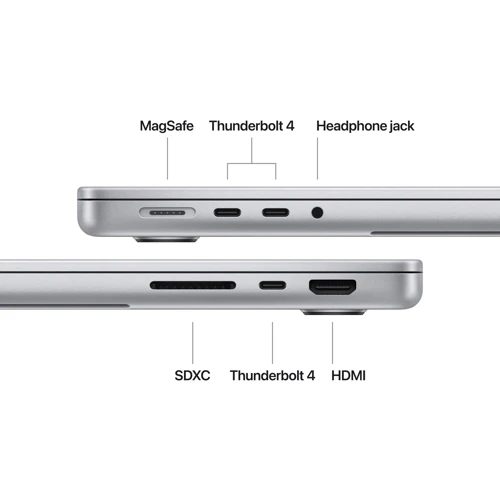 Apple MacBook Pro 14" M4 1TB Silver (MW2X3UA/A) 2024: Вес 1.55 кг