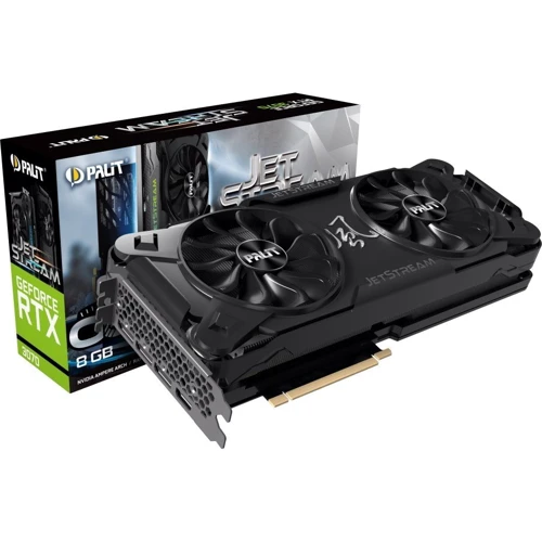 Відеокарта Palit Nvidia GeForce 3070 JetStream OC V1 8GB (NE63070T19P2-1040J-LHR): Обсяг пам'яті, Гб 8