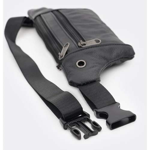 Мужская поясная сумка Borsa Leather черная (K1ky614bl-black): Страна производитель Тайвань