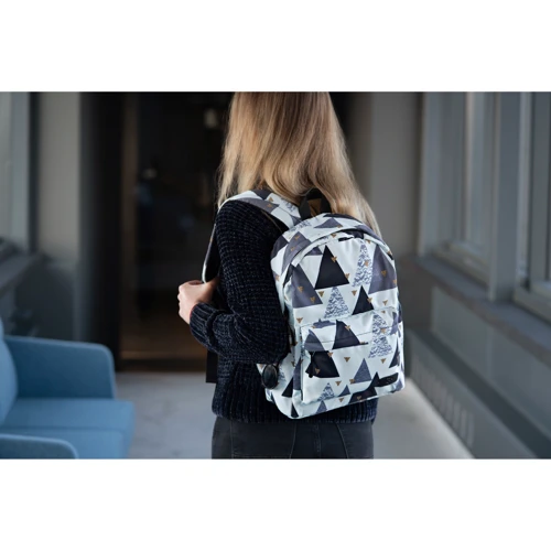 Сумка для ноутбуков 2E Bags&Cases 13" TeensPack Triangles Backpack White (2E-BPT6114WT) фото 8
