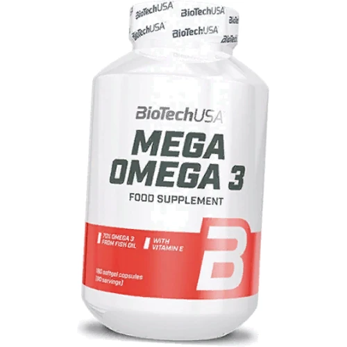 BioTechUSA Mega Omega 3 180 Softgel Capsules