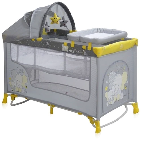 Манеж Bertoni NANNY 2L + ROCKER (yellow elephant): Тип ліжечко-манеж