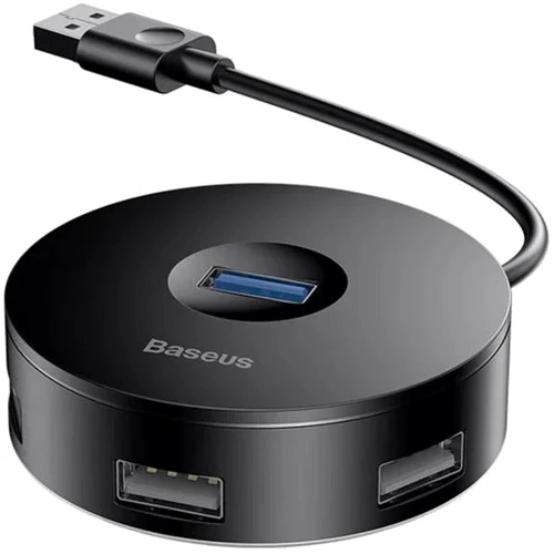 Адаптер Baseus Adapter Round Box USB to USB3.0+3xUSB2.0 Black (CAHUB-F01)