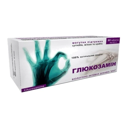 Еліт-фарм Глюкозамін 0,5 г № 80: Тип Глюкозамін