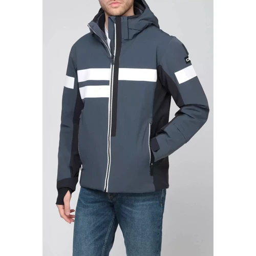Горнолыжная куртка CMP Man Jacket Zip Hood (31W0107-U911) 46 синяя с капюшоном: Размер 46