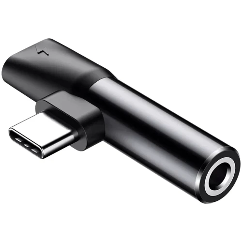 Адаптер Baseus Adapter L41 USB-C to USB-C+3.5mm Black (CATL41-01)