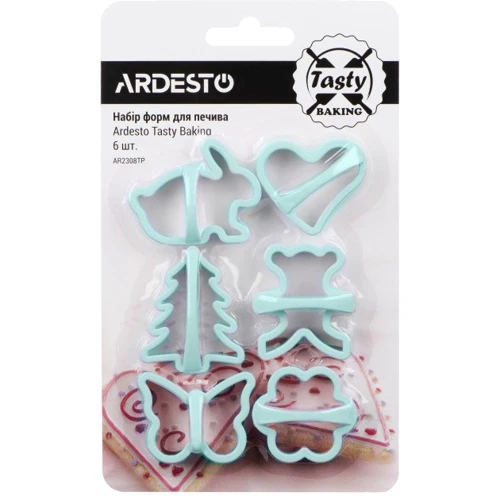 

Набор форм для печенья Ardesto Tasty baking 6 шт. голубой (AR2308TP)