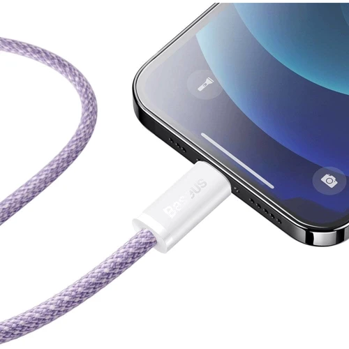 Кабель Baseus Cable USB-C to Lightning Dynamic 20W 1m Purple (CALD000005) фото 7