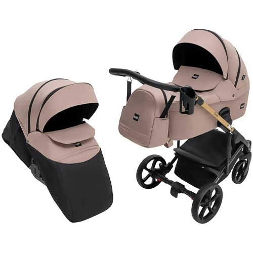 Коляска 2 в 1 Bair Onyx Soft OS-455 капучіно (680956): Можливість встановлення люльки есть