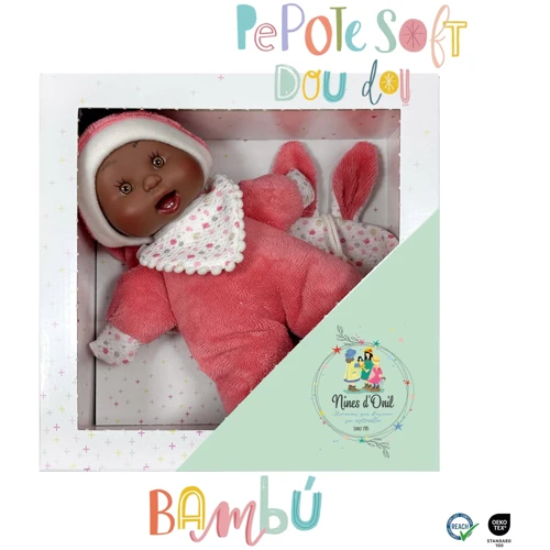 Пупс Nines d'Onil Soft Doudou в коралловой одежде 26 см (432): Высота, см 26