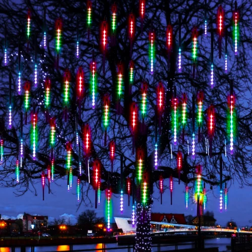 Гирлянда метеоритный дождь Springos 3 м 144 LED CL1216 Mix фото 5