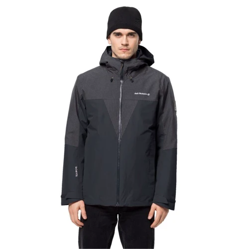 Куртка Jack Wolfskin 3 в 1 DNA Rhapsody 3 in1 M 1114721-6350 48 черная зимняя с капюшоном: Длина рукава Длинный