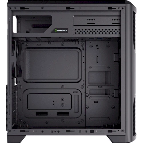 Корпус GameMax G562 Matrix Black: Материал передней панели пластик и металл