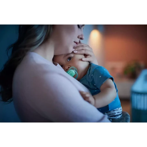 Пустышка для мальчиков Philips AVENT Ultra Air Ночная 0-6 мес 2 шт (SCF376/11): Возраст до 6 месяцев