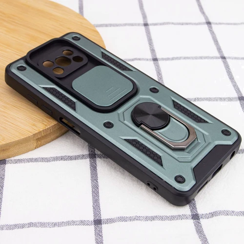 Чехол для телефонов Mobile Case Camshield Serge Ring Green for Xiaomi Poco X3 NFC / Poco X3 Pro: Цвет зеленый