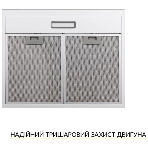 Вытяжка Weilor WPL 6092 WH: Материал корпуса крашенный металл, стекло