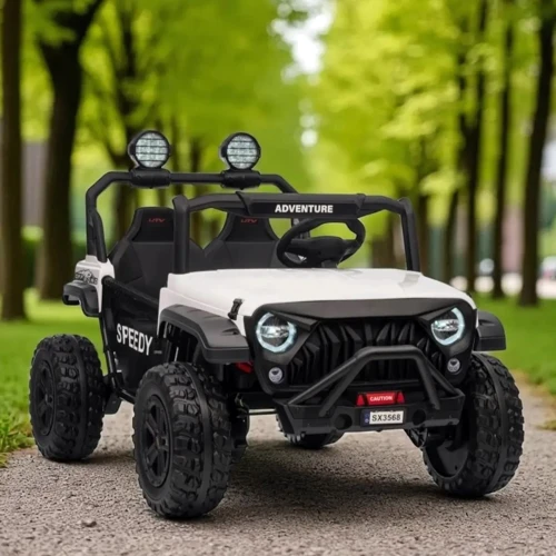 Детский электромобиль Bambi Джип белый (M 6206EBLR-1(24V))