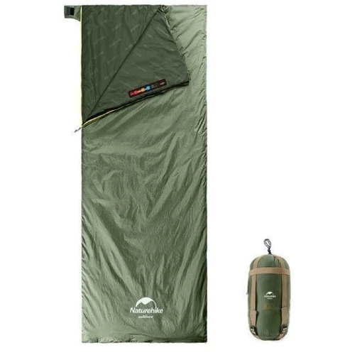Спальный мешок Naturehike Lightweight Summer LW180 NH21MSD09, (15°C), p-p M, светло-зеленый (6927595777930)