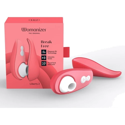 Вакуумный клиторальный стимулятор Womanizer Liberty 2 Vibrant Rose