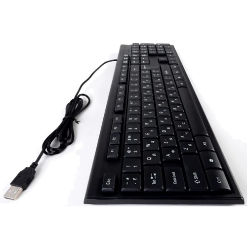 Клавіатура COBRA OK-102 Ukr Black: інтерфейс підключення USB