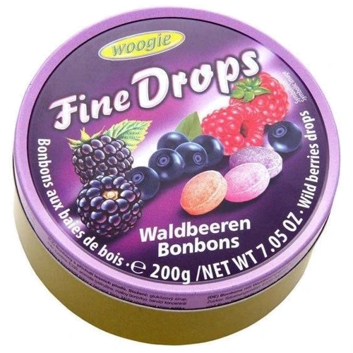 Льодяники Fine Drops ягідний мікс (200 г) (WT3620)