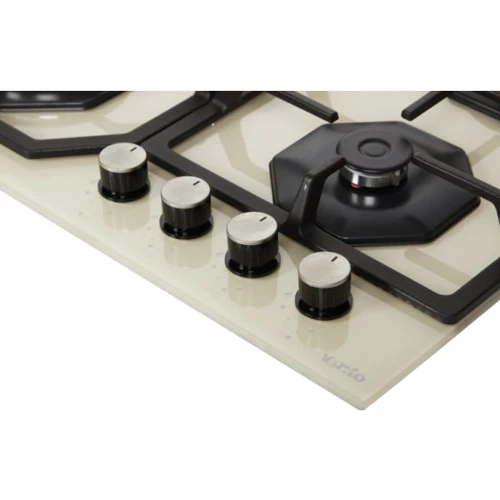 Варильна поверхня газова Ventolux HSF640-R3G BT (IVORY): Кількість конфорок 4