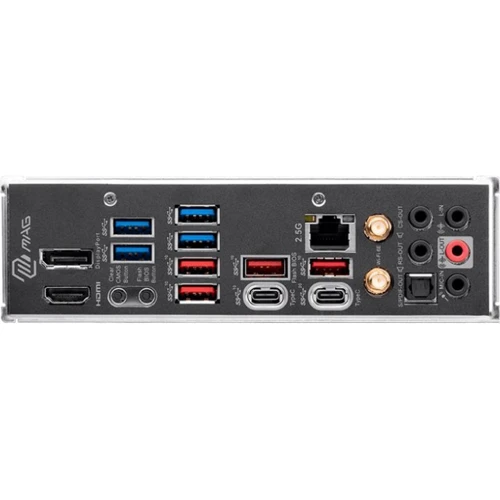 MSI MAG Z790 TOMAHAWK WIFI (911-7D91-019): Разъемы на задней панели USB 3.2 Gen 1, USB 3.2 Gen 2, USB Type-C, DisplayPort, S/PDIF (Оптический), HDMI