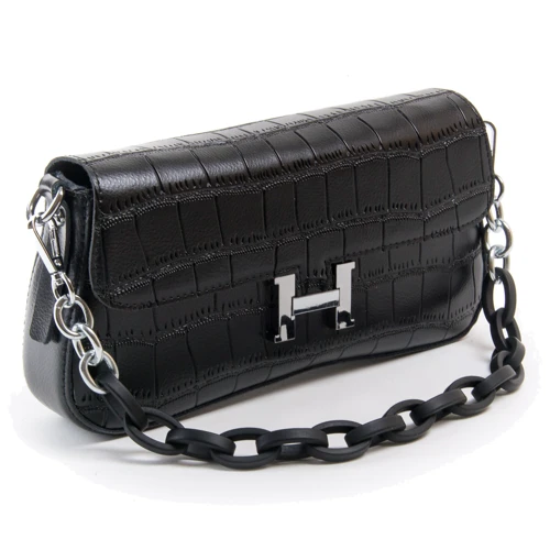 Женская сумка кросс боди Alex Rai 03-01 1898 black черная (34283)
