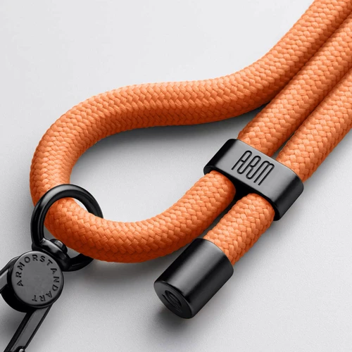 Ремешок для смартфона ArmorStandart Rope Black Tangerine with Dark holder (ARM76094): Цвет оранжевый