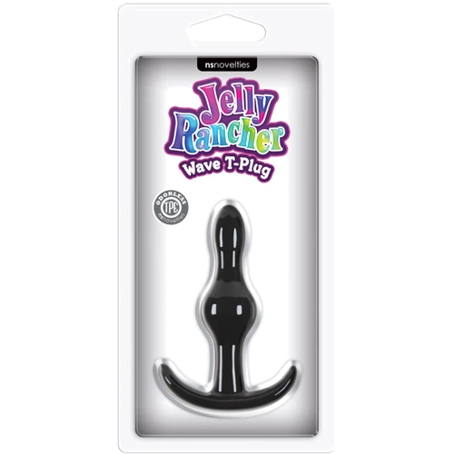 Ns Novelties Jelly Rancher Wave анальная пробка 8.5x2.8 см, черный