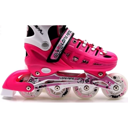 Ролики Scale Sports. Pink (размер 38-42): Расположение колес in-line