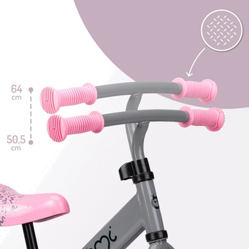 Беговел MoMi FLEET Grey/Pink (Hnrt_4886) фото 8