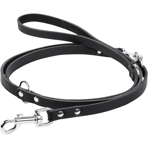 Поводок перестежка Collar 14 мм 122, 142, 183 см черный (04541)