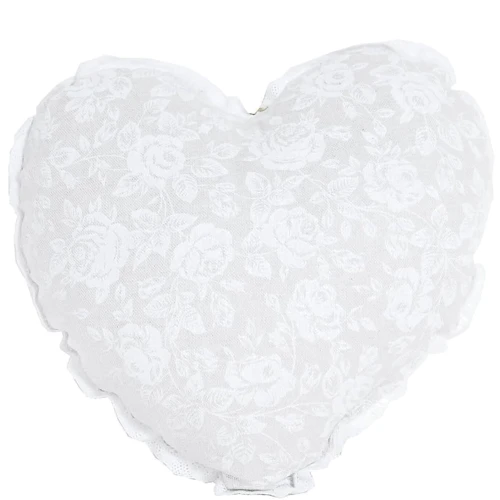 Подушка Прованс Сердце white Rose 35х35 см (003706)