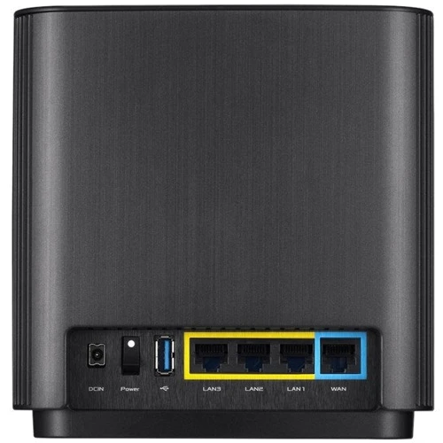 Маршрутизатор Wi-Fi ASUS ZenWiFi AC (CT8 2PK Black): Количество LAN портов 3