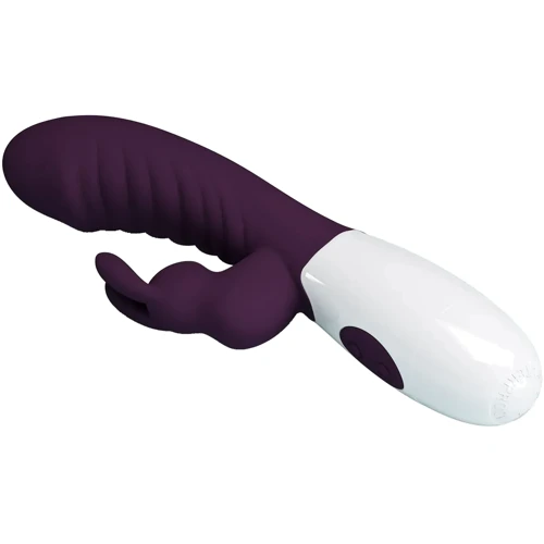 Вибромассажер для стимуляции точки G и клитора LYBAILE Pretty Love Naughty Bunny Dark Purple (BW-500071-A2)