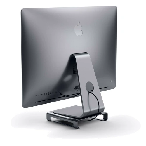Адаптер Satechi Monitor Stand HUB USB-C to USB-C+3xUSB+micro SD+SD+Mini-jack 3.5 Space Grey (ST-AMSHM) for Apple iMac: Дополнительные разъемы 3.5mm Headphone, SD+TF Card, USB OTG, USB-C