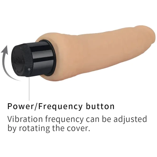 Вибратор LoveToy Real Feel Cyberskin Vibrator 2 Flesh 8 (телесный)