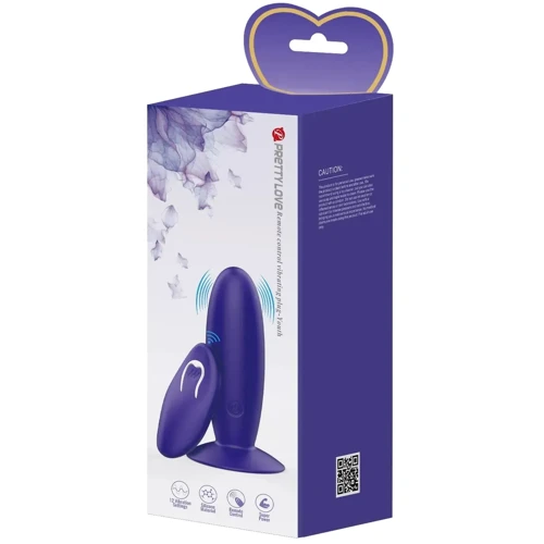 Анальная пробка с вибрацией LYBAILE Pretty Love Remote Control Vibrating Plug Youth (BI-040045WL)