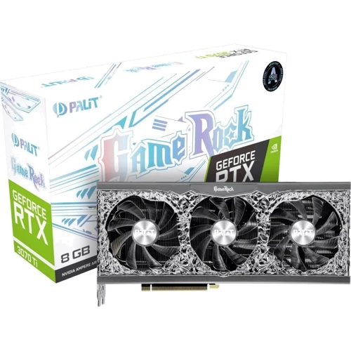 Видеокарта Palit GeForce RTX 3070 Ti GameRock (NED307T019P2-1047G): Исполнение Трехслотовое